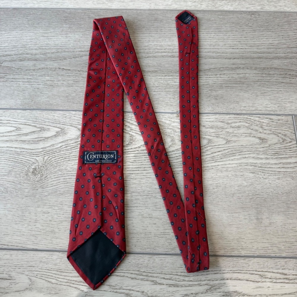 Vintage Centurion San Francisco Silk Tie Repeat Pattern 1960s 70's | 3.25"W 56"L